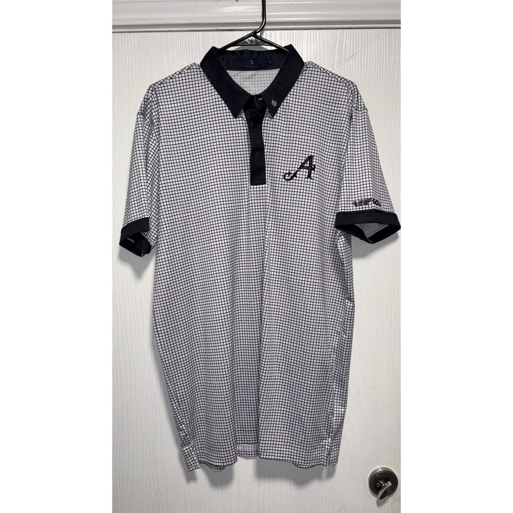 4 Four Aces Golf Club Tee Square Polo Shirt Medium LIV Extracurricular Cubes